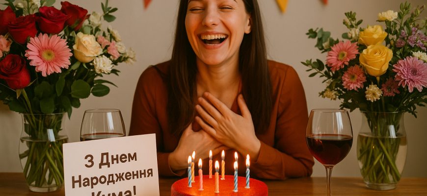 Привiтання кумi з Днем народження